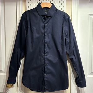 RW & Co. Navy Slim Fit Dress Shirt